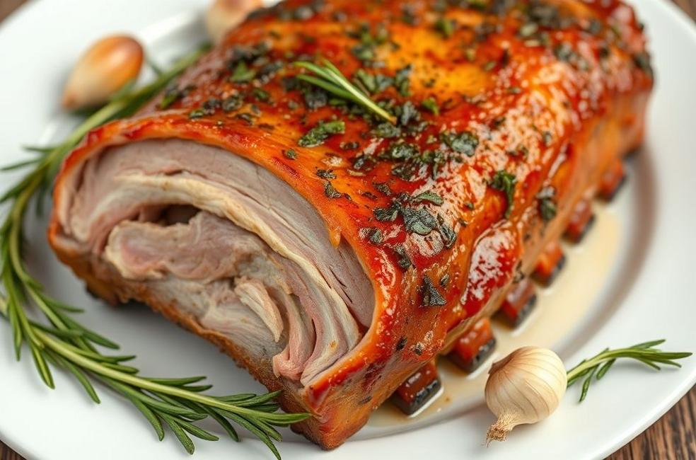 Costelinha Suína Assada com Ervas: O Sabor do Conforto