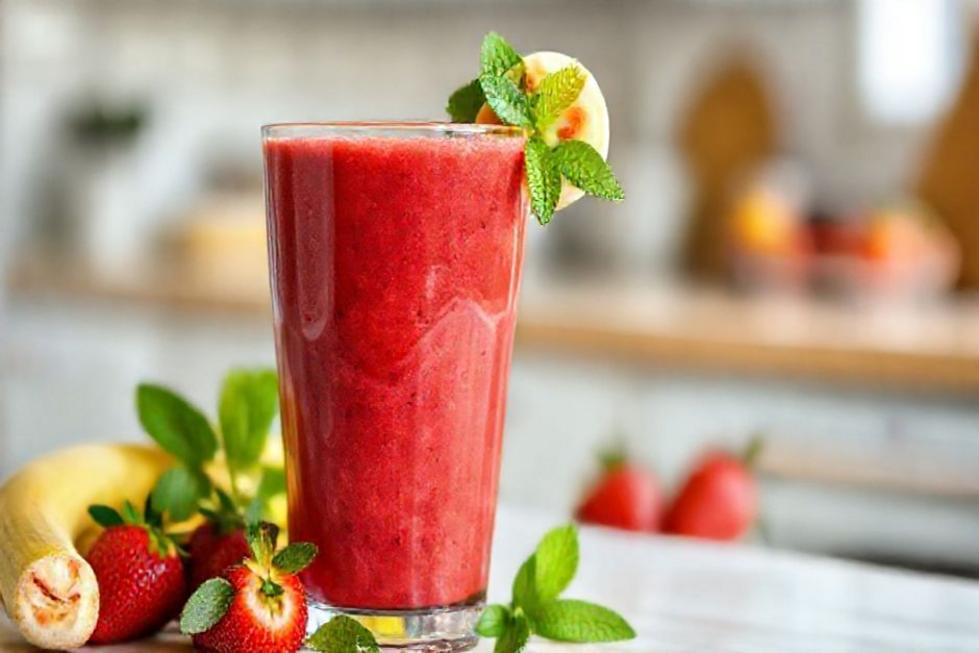 Smoothie Clássico de Morango e Banana